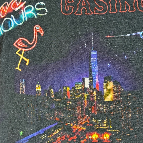 Vegas Baby! Cactus Man Ricky Singh Las Vegas Night Life Button Down Size Small - Picture 6 of 11